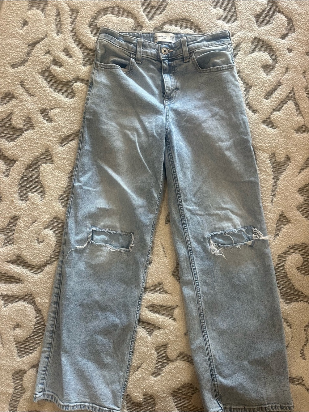 Light Blue Distressed Women's Jeans